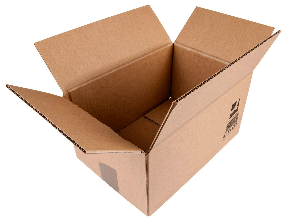 CAIXA PARA EMBALAR Q-CONNECT AMERICANA CARTAO CANAL SIMPLES 5 MM COR KRAFT 350X250X220 MM
