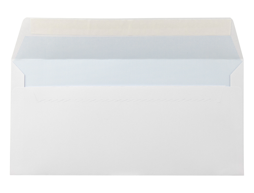 ENVELOPE LIDERPAPEL N.2 AMERICANO BRANCO 110X220 MM TIRA DE SILICONE PACK DE 500 UNIDADES