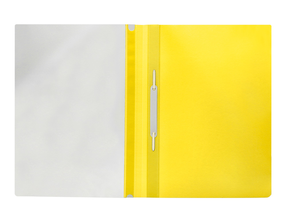 BOLSA DOSSIER Q-CONNECT FASTENER EM PLASTICO DIN A4 AMARELA